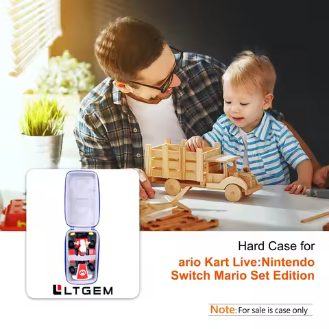 LTGEM Waterproof Red EVA Hard Case for Mario Kart Live Home Circuit Mario Set Nintendo Switch Mario 