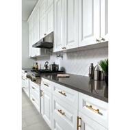 European style kitchen cabinet/ Nyatoh Door/ Kitchen Cabinet