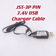 Bateri Kereta Control LI-ION SM-2P Pin 7.4V(14500)2000mah RC Car Rechargeable Battery USB Charger