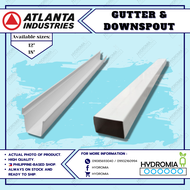 Atlanta PVC gutter 12 , 18 4ft and downspout 4ft