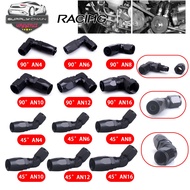 Straight 45 Degree 90 Degree Aluminum AN4 AN6 AN8 AN10 AN12 AN16 Forged Type Swivel Hose End Fitting