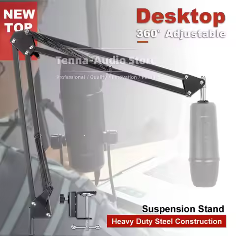 Desktop Suspension Scissor Mic Boom Arm For BOYA PM700 BY-PM700 BY PM 700 SP Microphone Stand Table 