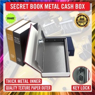 Secret Book Metal Cash Box / Dictionary Metal Book Cash Box / Metal Cash box