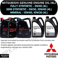 MITSUBISHI GENUINE ENGINE OIL FULLY SYNTHETIC (5W40) / SEMI SYNTHETIC (10W40, 5W30) / MINERAL (10W30