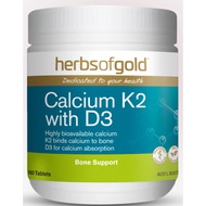 🎀Ready stock🎀✈from Australia Herbs of Gold Calcium K2 with D3 180tablets