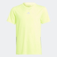 adidas RUNNING AEROREADY 3-Stripes T-Shirt Kids Unisex Yellow IJ8827