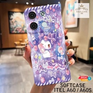 HP ITEL A60S Case - Rajacase - ITEL A60 Casing A60S/ - Cartoon case Motif - Cellphone protector - IT