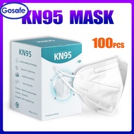 Gosafe 100PCS WITH BOX KN95 Mask Face 5 ply Protection KN95 Mask Washable N95 Mask Reusable Protection 5-Layers