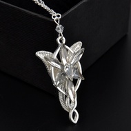 Lord Rings Evenstar Pendant Necklace Elf Princess Movie Inspired Cosplay Jewelry Gothic Vintage Fair