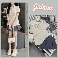 Very Personality Women's PoLo Shirt and Skirt Set, 2-piece Set (BigSize Available) SET04