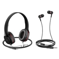 Hoco W24 2 Pcs Set Enlighten Headphones & Earphones with Mic Two Pack Set Stereo Sound Heavy Bass Wi