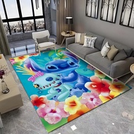 3D Stitch Carpet Fashion Print Anime Mat Carpet Living Room Carpet Bedroom Carpet Bedroom Decorative