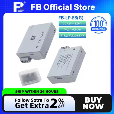 FB LP-E8 Camera battery for Canon EOS 600D 700D 550D 650D X7i X6 X6i X5 X4 T2i T3i T5i