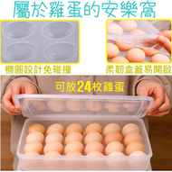SP SAUCE - 24格雞蛋收納盒 有蓋單層雞蛋架托 (1個)平行進口