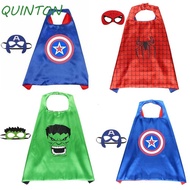 QUINTON Super Hero Figure Costumes Kid Toys Cartoon Cosplay Costume Party Theme Supplies Costumes Cosplay Hulk Cloak Cape