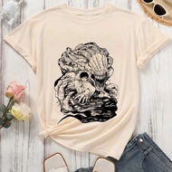 Jujutsu Kaisen Gojo tshirt women University Pop Culture Breathable korean clothes Trendy Gothic t sh