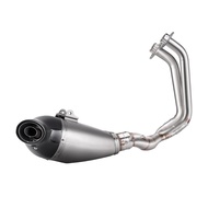 Underbody Full exhaust System Motorcycle exhaust For Ninja650 versys650 Z650 Modify Front Link Pipe 