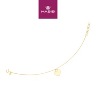 HABIB 375/9K Yellow Gold Bracelet (Heart) X4FOR6B10