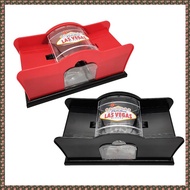 (JPTZ) Manual Card Shuffler Poker Shuffle Machine Cards Holder Easy Hand Cranked System Card Shuffle