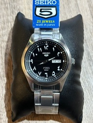太子/銅鑼灣門市 SEIKO 精工 5 Sports SNKP21J1 黑色阿拉伯數字 自動機械錶 日本製 一年保養