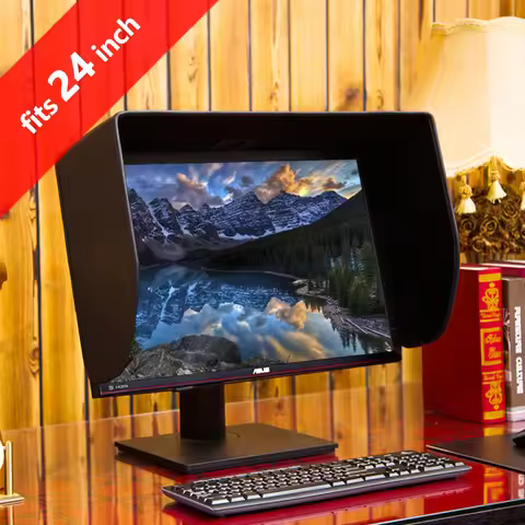 iLooker 24P 24 inch Pro Edition LCD LED Video Monitor Hood Sunshade Sunhood for Dell HP Viewsonic Ph