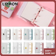 LIZMON Rings Binder Creative Portable Stationery 3-hole File Folder Loose-leaf Refill