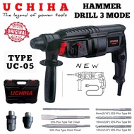 Hammer Drill UCHIHA UC-05 800W Bor Beton SDS Plus Full Set