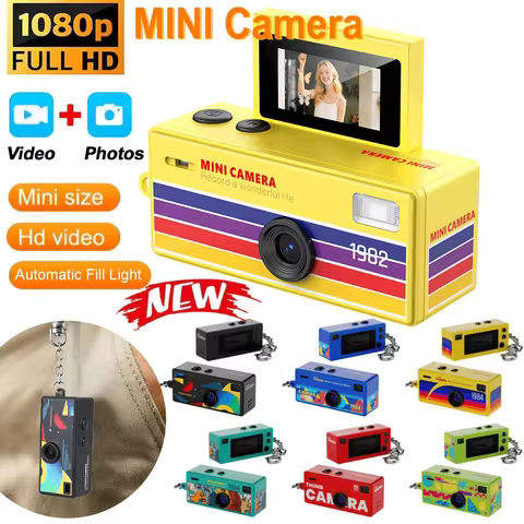 MINI Digital Camera 1080P Kids Keychain Camera Small Thumb Camcorder Video Recorder Flash Multi-Colo