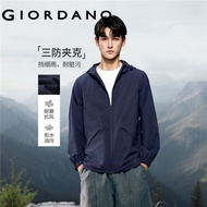 GIORDANO MEN G-MOTION triple protection hooded jacket 01076099
