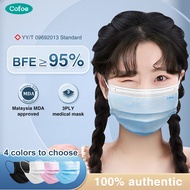Cofoe Medicos 3 Ply / 4ply Surgical Face Mask Non-Woven Facemask Breathable Skin-Friendly Dust-Proof Fog-Proof Protective Cove for Adult Filter Mask (Premium Quality)