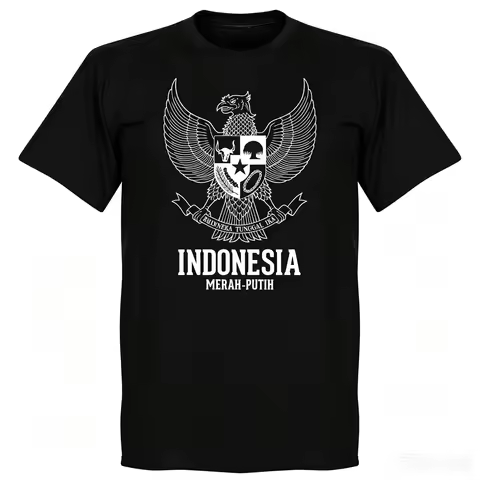 2026 Men Motorcycle Cotton Vintage Indonesia Patriotic Commemorative T‑Shirt, Durable Comfortable We