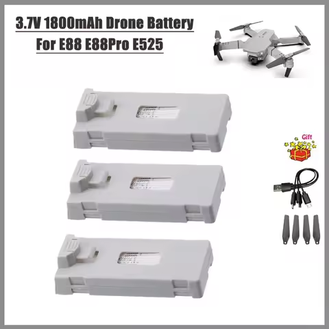 E88 Drone Battery 3.7V 1800mah Original E88 Battery For RC Drone E88PRO E99 P1 K3 P10 A13 S98 Lithiu