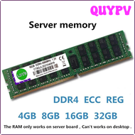QUYPV DDR4หน่วยความจำเซิร์ฟเวอร์4GB 8GB 16GB 32GB 128GB PC4 2133MHZ 2400MHZ 2666MHZ 3200MHZ สำหรับ X99 Motherboards APITV