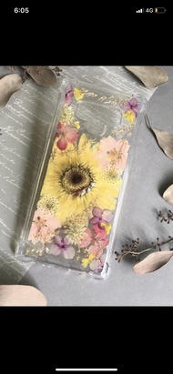 向日葵 乾燥花手機殼
