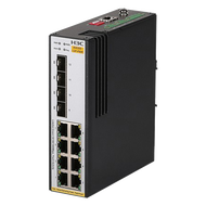 H3C | PoE DIN Rail/Wall Mount Ethernet Switch 8 Gigabit Ports 4 Optical Fiber Ports