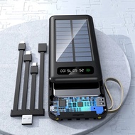 wlk New 10W Solar Power Bank 80000mAh Super Large Capacity Shared Detachable Charging Cable Suitable for Mobile Phone Charging Power Banks