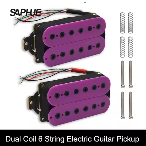 Electric Guitar Humbucker 12 Adjustable Hex Screw Dual Coil for 6 String Guitar Coil Spliting Pickup