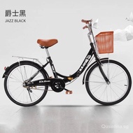 Women's Adult Installation-Free Bicycle Foldable Princess Car-Inch Men's and Women's Student Bike Shuttle Bus