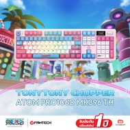 FANTECH x ONE PIECE คียบอร์ดเกมมิ่งไร้สาย 100% ลายวันพีชลิขสิทธิ์แท้ รุ่น MK896 keyboard mechanical 