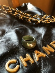 天然和田玉湖水綠青玉寬戒 港碼18~14 曌 #316~318