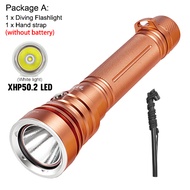 Asafee 2000LM A20 Super Powerful Light XHP50.2 LED  Diving Flashlight Scuba using 18650/26650 batter