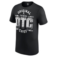 Men's Black Roman Reigns OTC 10-Star T-Shirt