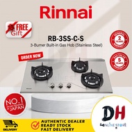 RINNAI RB-3SS-C-S 3 BURNER GAS HOB / BULIT IN GAS HOB / COOKING GAS HOB / BURNER