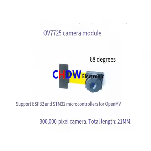 OV7725 camera module 21/43/50/73/100MM 68 degree STM32 ESP32 microcontroller low noise high-definiti