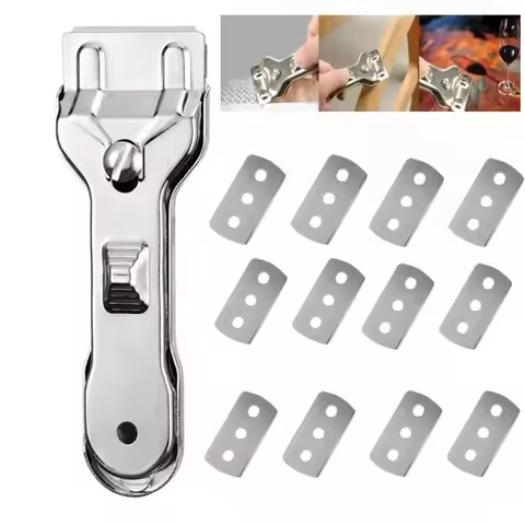 Multifunction Cleaner Hob Scraper Remover with Replacement Blade Kichen Cleaning Oven Glass Ceramic