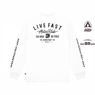 CODE N82F Aerostreet T Shirt Long Sleeve Live Fast White OBDAA Longsleeve TShirt