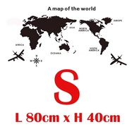 World Map Wall Sticker Acrylic 3D Solid Crystal World Map Wall Decoration Bedroom Living Room Office