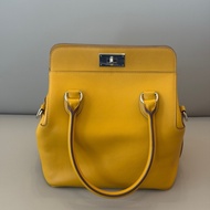 Hermes愛馬仕Toolbox20牛奶盒子琥珀黃銀扣swift皮C刻肩帶內膽