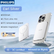 PHILIPS 3-in-1 magnetic power bank 3C certified 5000mAh wireless power bank fast-charging power bank