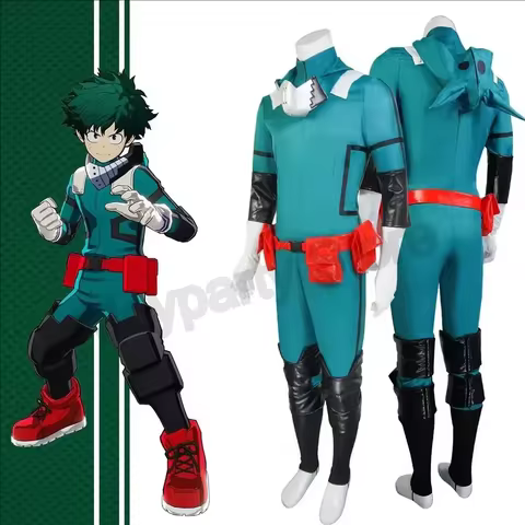 My Hero Academia Izuku Midoriya Cosplay Costume Academia Suit Green Men's Uniforms Cosplay Costumes